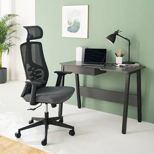 Chaise de bureau Caitline Gris / Noir - Mesh / Plastique