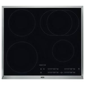 Küchenzeile High-Line Touch Variante A Schwarz / Eiche Sierra Dekor - Breite: 180 cm - Ausrichtung rechts - Mit Elektrogeräten