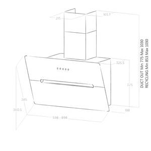 Küchenzeile High-Line Touch Variante D Grau / Eiche Havanna Dekor - Breite: 330 cm - Ausrichtung links - Mit Elektrogeräten