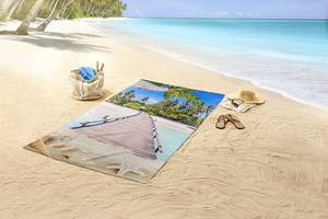 Serviette de plage Moana Velours de polyester - 100 x 180 cm