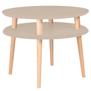 Couchtisch Ufo Buche massiv / MDF - Beige - 57 x 45 cm