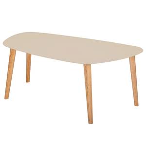 Salontafel Endocarp massief essenhout/MDF - beige - Beige - 110 x 45 cm