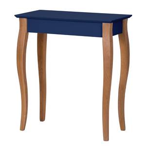 Tavolo consolle Lillo Legno massello di faggio / MDF - Blu scuro - Blu scuro - Larghezza: 65 cm