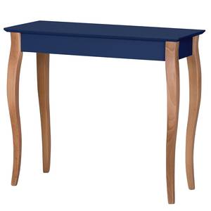 Tavolo consolle Lillo Legno massello di faggio / MDF - Blu scuro - Blu scuro - Larghezza: 85 cm