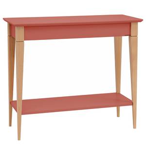 Console Mimo Hêtre massif / MDF - Vieux rose - Rose vieilli - Largeur : 85 cm