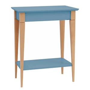 Tavolo consolle Mimo Faggio massello / MDF - Azzurro - Celeste chiaro - Larghezza: 65 cm