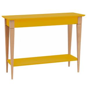 Tavolo consolle Mimo Legno massello di faggio / MDF - Senape - Giallo senape - Larghezza: 105 cm