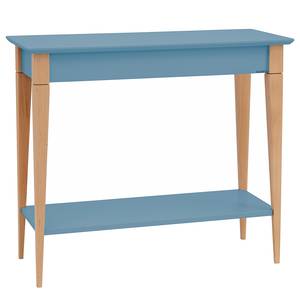 Console Mimo Hêtre massif / MDF - Bleu clair - Bleu clair - Largeur : 85 cm