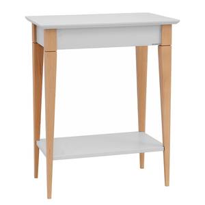 Tavolo consolle Mimo Legno massello di faggio / MDF - Grigio perla - Color grigio chiaro - Larghezza: 65 cm