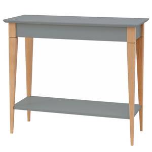 Tavolo consolle Mimo Legno massello di faggio / MDF - Grigio - Grigio - Larghezza: 85 cm