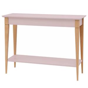 Tavolo consolle Mimo Legno massello di faggio / MDF - Rosa chiaro - Rosa opaco - Larghezza: 105 cm