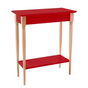 Tavolo consolle Mamo Legno massello di faggio / MDF - Rosso - Rosso - Larghezza: 65 cm