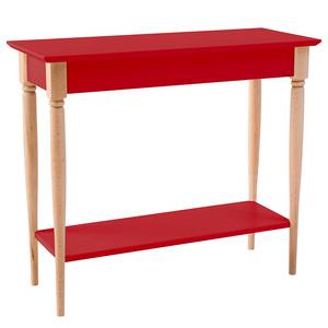 Tavolo consolle Mamo Legno massello di faggio / MDF - Rosso - Rosso - Larghezza: 85 cm