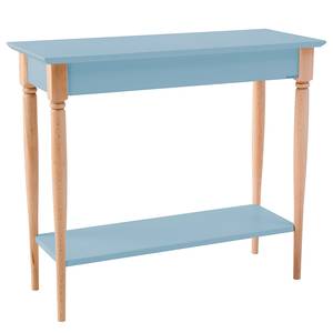 Tavolo consolle Mamo Faggio massello / MDF - Azzurro - Celeste chiaro - Larghezza: 85 cm