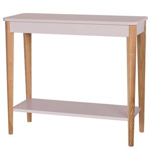 Wandtafel Ashme massief essenhout/MDF - lichtroze - Lichtroze - Breedte: 85 cm