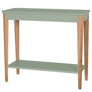 Konsolentisch Ashme Esche massiv / MDF - Hellgrün - Breite: 85 cm