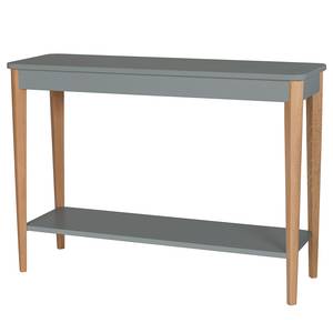 Tavolo consolle Ashme Legno massello di frassino / MDF - Grigio - Grigio - Larghezza: 105 cm