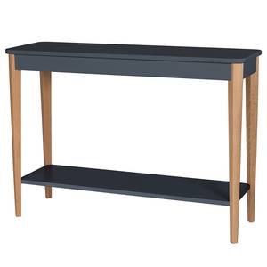 Console Ashme Frêne massif / MDF - Anthracite - Anthracite - Largeur : 105 cm