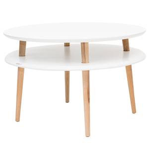 Tavolino da salotto Ufo Legno massello di faggio / MDF - Bianco - Bianco - 70 x 45 cm