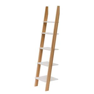 Ladderkast Ashme type A massief essenhout/MDF - lichtgrijs - Heldergrijs - Breedte: 45 cm