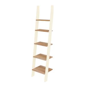 Ladderkast Ashme type B massief essenhout/MDF - crèmekleurig - Crème