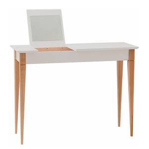 Kaptafel Mimo massief beukenhout/MDF - lichtgrijs - Heldergrijs - Breedte: 105 cm