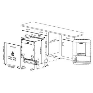 Küchenzeile High-Line Structura Kombi D Eiche Havanna Dekor - Breite: 330 cm - Ausrichtung links - Mit Elektrogeräten