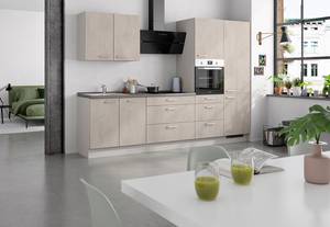 Küchenzeile High-Line Riva Kombi D Steingrau - Breite: 300 cm - Ausrichtung rechts - Ohne Elektrogeräte