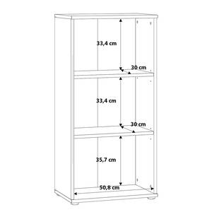 Open kantoorkast Wall Afvalhout look	 - 55 x 111 cm