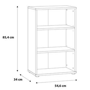 Étagères de bureau Imitation bois ancien - 55 x 85 cm