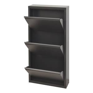 Armoire à chaussures Briscol Métal - Anthracite - 50 x 104 cm