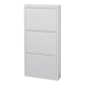 Schoenenkast Briscol metaal - Wit - 50 x 104 cm