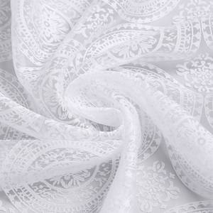 Rideaux à œillets Jade Polyester - Blanc - 140 x 245 cm