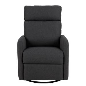 Relaxfauteuil Breg geweven stof/ijzer - grijs/zwart