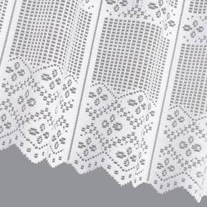 Bistrogordijn Hanna polyester - wit - 150 x 45 cm