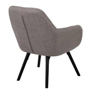 Fauteuil braun. Tissu mélangé / Fer - Gris / Noir