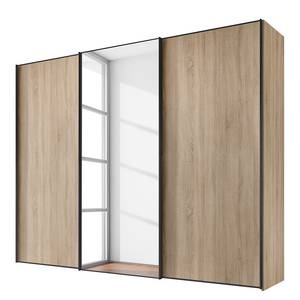 Zweefdeurkast Sinfonie Plus type D Sonoma eikenhouten look - 249 x 240 cm - Premium - Grijs