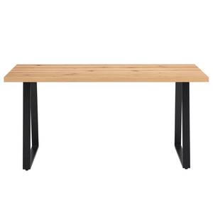 Eettafel Legga type A fineer van echt hout/metaal - Knoestige eikenhouten - Breedte: 160 cm