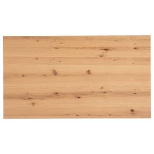 Eettafel Legga type A fineer van echt hout/metaal - Knoestige eikenhouten - Breedte: 160 cm