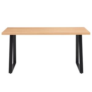 Eettafel Legga type A fineer van echt hout/metaal - Eik - Breedte: 160 cm