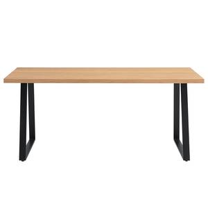 Eettafel Legga type A fineer van echt hout/metaal - Eik - Breedte: 180 cm