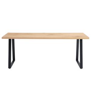 Eettafel Legga type A fineer van echt hout/metaal - Knoestige eikenhouten - Breedte: 200 cm