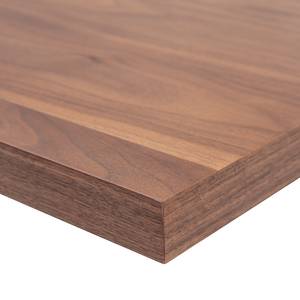 Eettafel Legga type D fineer van echt hout/metaal - Walnoothouten - Breedte: 160 cm