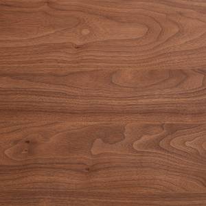 Eettafel Legga type D fineer van echt hout/metaal - Walnoothouten - Breedte: 160 cm