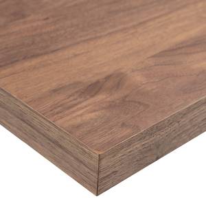 Eettafel Legga type D fineer van echt hout/metaal - Walnoothouten - Breedte: 200 cm