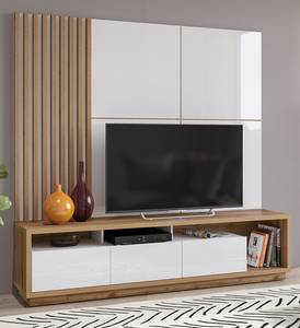 Ensemble meubles TV Voel - 3 éléments Blanc brillant