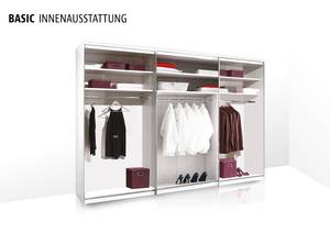 Schwebetürenschrank Sinfonie Plus Typ B Eiche Artisan Dekor - 298 x 240 cm - Basic - Grau