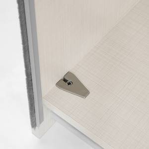 Schwebetürenschrank Sinfonie Plus Typ A Taupe - 280 x 240 cm - Comfort - Silber