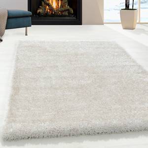 Tapis épais Asilah Polyester - Blanc cassé - 160 x 230 cm - Blanc laine - 160 x 230 cm