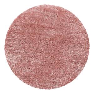 Hoogpolig vloerkleed Asilah polyester - roze - 80 x 80 cm - Roze - 80 x 80 cm